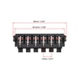 thumbnail image 2 of Uxcell WP12-03B Spring Speaker Terminal Clip Push Release Connector Strip Block Plastic Black 5pcs, 2 of 3