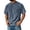 Navy, variant on Men'S Plus Size Reglan Short Sleeve Shirts with Chest Pockets Summer Fitted Crewneck T-Shirts Lightweight Moisture Wicking Tees