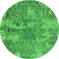 thumbnail image 1 of Ahgly Company Indoor Round Oriental Green Industrial Area Rugs, 8' Round, 1 of 4