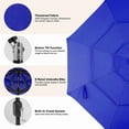 thumbnail image 3 of Gianna 10FT 3-Tier Solar Patio Umbrella with 32 LED Lights, Outdoor Umbrellas with Push Button Tilt and Crank,Navy Blue-1, 3 of 6