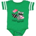 thumbnail image 3 of Inktastic Stealin' Your Heart Cute Raccoon Boys or Girls Baby Bodysuit, 3 of 5