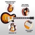 thumbnail image 4 of Guitarra eléctrica LyxPro SB Series 39" LP Style Sunburst, 4 of 6