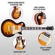 thumbnail image 4 of Guitarra eléctrica LyxPro SB Series 39" LP Style Sunburst, 4 of 6