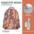 thumbnail image 4 of Tribal Paisley Design Students Backpack Colorful Boho Vintage Floral School Bag with Abstract and Decorative Ethnic Pattern, 4 of 6