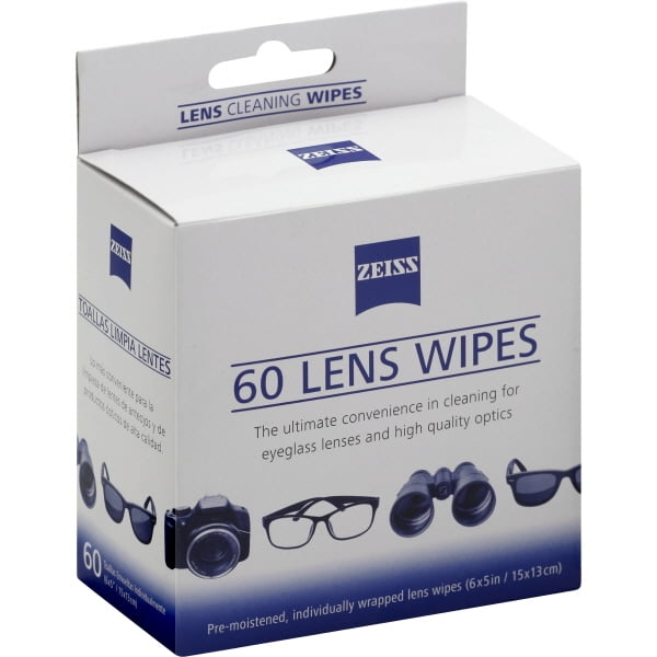 zeiss lens cleaning wipes small premoistened 60pk