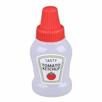 Mini Seasoning Jar Tomato Ketchup Bottles, Condiment Squeeze Bottle,Plastic Portable Containers, Subpackage Bottle for Lunchbox,Picnic,Oil,Soy Sauce,Honey, Salad Dressing