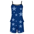 thumbnail image 4 of Sexy Pijama Conjunto para las Mujeres Gradiente Eslinga sin Mangas Tanque Empalme Pantalones Cortos Casual Pijamas Conjunto, Poliéster, 4 of 5