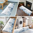 thumbnail image 6 of Summer Marine Life Washable Runner Rugs 2'x6', Ocean Corals Coastal Starfish Sand Dollar Conch Low Pile Throw Entryway Rug Non-Slip Sturdy Edge Binding Carpet for Indoor Bedside Entrance Bedside, 6 of 9