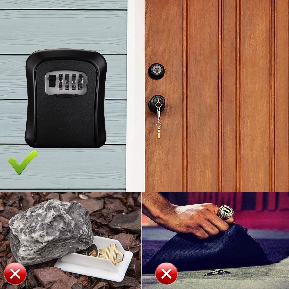 Exterior Code Lock Box EUWBSSR Key Lock Box with Code, Lock Box for House Ghana | Ubuy