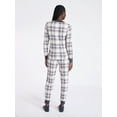 thumbnail image 3 of Joyspun Women's Waffle Knit Henley Sleep Top, Joggers and Socks Pajama Set, 3-Piece, Sizes XS-3X, 3 of 6