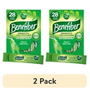 (2 pack) Benefiber On The Go Prebiotic Fiber Powder, Unflavored, 3.92 Oz, 28 Ct