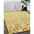 thumbnail image 3 of Ahgly Company Machine Washable Indoor Round Transitional Sun Yellow Area Rugs, 8' Round, 3 of 7