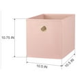 Mainstays Collapsible Fabric Cube Storage Bins (10.5" x 10.5"), 4 Pack