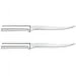 Rada Cutlery Carver Knife, Silver Handle, Pack of 2