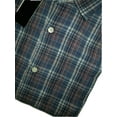 thumbnail image 3 of Bloomingdale's BLUE/RAISIN Plaid Classic Fit Long Sleeve Shirt, US 2X-Large, 3 of 3