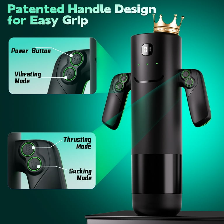 KERERO 3 in 1 Sex Toys for Men Male Masturbator with 5 Suction,Thrusting & 10 Vibration Modes, Male Adult Toys with LED Display,Hands-Free Male Sex Toy, Automatic Male Stoker for Men - KERERO 3 in 1 Sex Toys for Men Male Masturbator with 5 Suction,Thrusting & 10 Vibration Modes, Male Adult Toys with LED Display,Hands-Free Male Sex Toy, Automatic Male Stoker for Men -