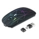 thumbnail image 2 of Laptop 2.4Ghz Gaming Mouse inalámbrico Oficina en casa Portátil Luz colorida 1200 DPI Ratones recargables ajustables con receptor USB Negro Inevent EL005441-01B, 2 of 7
