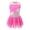 Hot Pink, variant on YONGHS Ice Skating Dress for Girls Kids Sleeveless Shiny Mesh Splice Tutu Skirted Leotard Ballet Dance Wear Hot Pink 12