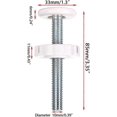 thumbnail image 2 of 4 Pcs Threaded (White) Spindle Pressure Rods for Stair Gate, 2 of 5