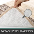 thumbnail image 3 of Ileading Traditional 4 Piece Microfiber Washable Bathroom Rug Set, Dark Coffee, 3 of 11
