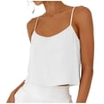 thumbnail image 2 of Taqqpue Cotton Linen Tank Tops for Women Casual Summer Spaghetti Strap Sleeveless Crop T Shirt Basic Beach Vacation Camisoles for Women S-XXL, 2 of 7