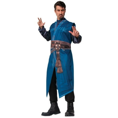 Blue and Brown Doctor Strange Marvel Men Adult Halloween Costume - One Size