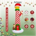 thumbnail image 3 of Inflable de Navidad modelo Faro lighthouse de santa mega gigante de 3m de alto con luces led Christmas Inflatable Decoración Navideña Artego, 3 of 8