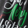 thumbnail image 7 of Christmas Family Pajamas Matching Set Letter Print Long Sleeve Tops and Plaid Pants Sleepwear, 7 of 7