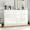 White, variant on Modern High Gloss 6-Drawer Dresser – Sleek White Chest of Drawers for Bedroom, Living Room, or Office Storage