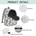 thumbnail image 4 of Robot and Arms Cream Pattern Backpack for School, Cute School Bag with Adjustable Shoulder Straps and Padded Back, 15.7"x11.8"x5.5", 4 of 5