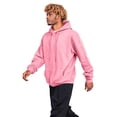 thumbnail image 2 of Nestiefly Mens Cotton Hooded Fashion Long Sleeve Hoodies Casual Drawstring with Pockets Pullover Sweatshirt for Men 2026 Pink S, 2 of 7