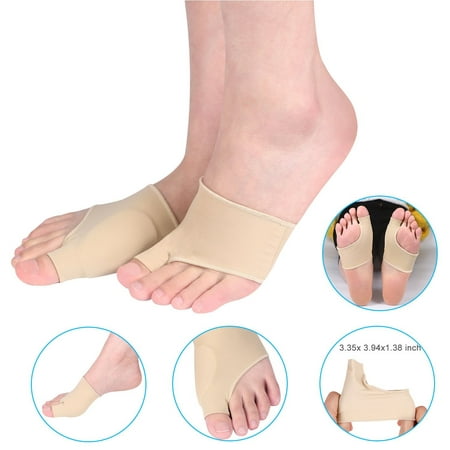 5 pairs Yosoo Gel Toe Metatarsal Pad Bunion Protector Sleeves and Bunion Pain Relief socks for Hallux Valgus Big Toe Corrector Pad for Cushioning, Hammertoe and Bunion Relief Wear in (Best Shoes For Bunion Pain)
