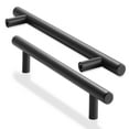 thumbnail image 2 of Cauldham 25 Pack Kitchen Cabinet Round Pulls Handles (5" Hole Centers) -  Drawer/Door Hardware - Style M272 - Matte Black, 2 of 7