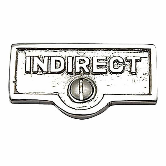 Switch Plate Tags INDIRECT Name Signs Labels Chrome Brass Traditional Engraved Wall Light Switch Cover Labels Renovators Supply