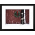 thumbnail image 2 of Holstein Cow Standing in Doorway of Red Barn, Christmas Wreath on Barn, Marengo, Framed Art Print Wall Art by Lynn M^ Stone Sold by Art.Com, 2 of 5