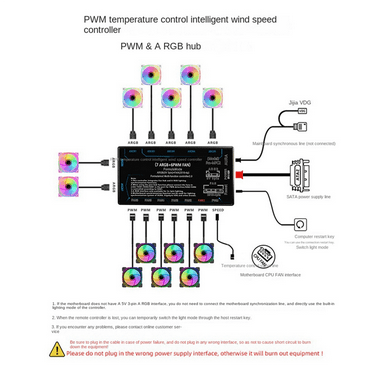 Game Cabinet RGB Chassis Fan 120mm 3D Reverse Blow ARGB PWM 2 in 1
