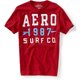 thumbnail image 1 of Camiseta gráfica Aeropostale Mens 1987 Surf Co roja pequeña, 1 of 1