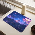 thumbnail image 6 of Lotus Flowers in Moonlight Dish Drying Mat for Kitchen Counter Absorbent Drainer Mats (15.7X11.8inch), 6 of 8