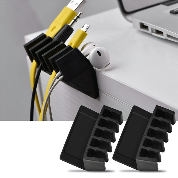 Cergrey Pince à câble de bureau, support de câble USB, pince à câble  universelle pour bureau 