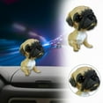 thumbnail image 5 of Dog Dashboard Car Interior Swing Decoration, Innovative Car Accessories, Resin Dog Car Pom-Pom Decoration with Spring Base, Suitable for Vehicles or Offices as Fun Decorations, 5 of 6