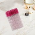 thumbnail image 5 of Unique Bargains 100 Pcs Portable Eyelash Brush for Vacation Rose Pink Faux Crystal Rob Nylon, 5 of 5
