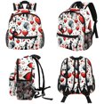 thumbnail image 4 of Valentine's Day Love Airport Backpack Preppy Cute Mini Shoulder School Backpack Lightweight with Adjustable Shoulder Strap Large Capacity Printed Design, 4 of 6
