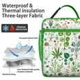 thumbnail image 2 of Rose Insulated Lunch Bag Box Teen Reusable Lunch Tote Bag Water-Resistant Cooler Tote Bag Picnic Hiking, 2 of 6