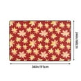thumbnail image 3 of DouZhe Watercolor Yellow Maple Leaves Rugs Doormat, Non-Slip Machine Washable Carpets Floor Door Mat , 36" x 24", 3 of 7