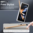 thumbnail image 4 of for Samsung Galaxy Z Fold 3 Matte Skin Friendly Case, with Stylus Holder and Free Stylus & Screen Protector Anti-Scratch Lightweight Slim Phone Case Cover for Samsung Galaxy Z Fold 3, Lightgray, 4 of 7