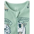 thumbnail image 3 of The Children's Place Baby And Toddler Boys Long Sleeve Farm Animals Snug Fit Footed PJs, Sizes 0-3M-5T, 3 of 3