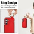 thumbnail image 2 of Allytechgroup for Samsung Galaxy S22 Wallet Case, Zipper Pocket Cards Holder RFID Blocking Ring Holder Stand Bumper Shockproof PU Leather Retro Phone Case for Samsung Galaxy S22, Red, 2 of 9