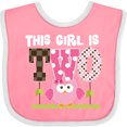 thumbnail image 3 of Inktastic 2nd Birthday Cute Owl 2 Year Old Girls Baby Bib, 3 of 4