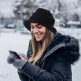 thumbnail image 4 of noir Hiver Femme Chaud Bonnet Tricot Lgant Douce Chapeau Melon Vintage Femmes Chapeau Avec Fleur Hiver Classique Chapeau Slouch Tricoter Chapeaux, 4 of 5