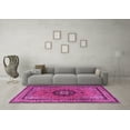 thumbnail image 3 of Ahgly Company Indoor Rectangle Medallion Pink Traditional Area Rugs, 8' x 12', 3 of 4